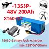 Ddadache Batteria al litio ricaricabile ad alta potenza da 1000W 48V 13S3P 100000mAh, BMS integrato con caricabatterie a carica completa da 54.6V, batteria di ricambio per e-scooter e biciclette elettriche