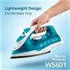 NONE Ferro da stiro a vapore WETECH W5801 1600W, serbatoio acqua 220ml, piastra antiaderente, autopulizia, controllo vapore regolabile, AC 220-240V, ferro da stiro portatile per indumenti.