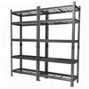 NONE Set di 2 Scaffali di Stoccaggio a 5 Ripiani Regolabili in Acciaio Resistente 36"x16"x72" Unità di Scaffalatura Multiuso per Garage, Seminterrato, Magazzino
