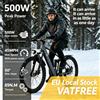 NONE Bicicletta Elettrica ad Alte Prestazioni da 500W con Assistenza alla Pedalata, Freni a Disco Idraulici a Doppio Pistone, Freni a Tamburo di Precisione, Telaio Leggero in Acciaio ad Alto Tenore di