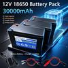 DAWEIKALA Batteria al litio 18650 12V 30Ah con spruzzatore 20A, BMS integrato, per auto giocattolo elettrica, illuminazione LED, caricabatterie 12.6V 3A