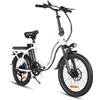 SAMEBIKE CY20 Bicicletta Elettrica Pieghevole 36V 12AH Batteria Rimovibile Pneumatico da 20 Pollici Motore Brushless da 350W Autonomia 40KM Velocità Massima 32KM/H Bici Elettrica per Pendolari Urbani