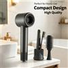 NONE Asciugacapelli Leggero, Compatto e Pieghevole 2000W 1600W, Ioni Negativi, Asciugatura Rapida, Aria Fredda, Portatile, per Viaggi, Salone e Uso Domestico
