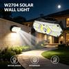 NONE Lampada Solare di Sicurezza da Esterno, Luce LED da Parete con Attivazione Automatica dal Crepuscolo all'Alba per Villa, Cortile, Marciapiede, Illuminazione Esterna