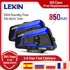 Lexin Interfono Bluetooth per Casco Moto Lexin, Comunicazione Wireless BT per 4 Motociclisti, 1600M, Intercomunicatore Moto B4FM