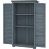 NONE Mobiletto per bevande con 2 ante e ripiani interni, 87x46,5x cm, Grigio