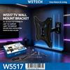 NONE Supporto TV da Parete Girevole a Braccio Singolo con Inclinazione a Grande Angolo per Installazione in Spazi Ridotti