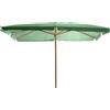 Ombrellone da Giardino 2x3 m Palo Ø48 mm in Legno Bauer Verde