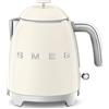 Smeg kettle (klf05creu) mini 0,8l creme