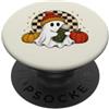 Pumpkin Plaid Studio Cozy Autumn Ghost Pumpkin Thermos Carino Halloween Autunno PopSockets PopGrip Adesivo