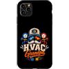 HVAC Grandpa Heating Cooling Technician Custodia per iPhone 11 Pro Max HVAC Nonno Riscaldamento Tecnico di Raffreddamento