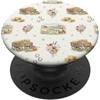 Cozy Countryside Farm Life Design Studio Harvest Homestead Cane Pecora Fieno Campi Wagon Farm Acquerello PopSockets PopGrip Adesivo