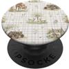 Cozy Countryside Farm Life Design Studio Pastorale Cavallo Pecora Trattore Fattoria Acquerello PopSockets PopGrip Adesivo