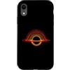 Astrophysics Event Horizon Stargazer Custodia per iPhone XR Anelli con orbita infuocata a forma di buco nero, design di astronomia spaziale cosmica