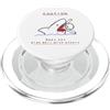 Squalo Comic Surfer Squalo Nero Humor Detti sugli squali La prudenza non gioca bene con gli altri PopSockets PopGrip per MagSafe