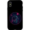 kiwi synthwave bird rainy alley kiwi bir Custodia per iPhone X/XS Kiwi Rainy City Primavera Segno