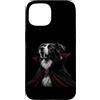 Halloween Border Collie Dog Pet Owner Go Custodia per iPhone 15 Vampiro gotico spettrale per amanti dei cani, Border Collie