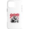 Sasquatch Heavymetal Monster Culture Custodia per iPhone 16 Pro Max Sassquatch Sassy Sasquatch Heavymetal Bigfoot Atteggiamento ribelle