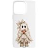 Whimsical Phantom Co. Custodia per iPhone 15 Pro Max Carino Fantasma Che Tiene Apple Halloween Autun