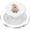 Whimsical Phantom Co. Carino Fantasma Che Tiene Apple Halloween Autun PopSockets PopGrip per MagSafe