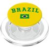 Brazil Flag Retro Vintage Bandiera del Brasile retrò vintage PopSockets PopGrip per MagSafe