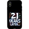Twenty One Later 21st Birthday Party Mem Custodia per iPhone X/XS Twenty One 21 Years Later 21st Birthday Party Funny Meme