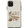 Sports Bow Society Custodia per iPhone 11 Pro Max Stampa leopardata a scacchi con fiocchi di calcio
