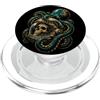 DOctopusLovers Octopus Skulls Astronauta Deep Sea Space Halloween Kraken PopSockets PopGrip per MagSafe