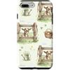 Cozy Countryside Farm Life Design Studio Custodia per iPhone 7 Plus/8 Plus Pastoral Baby Goat Fence Country Garden Acquerello