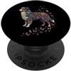 Funny Australian Shepherd Lover Gifts Ac Australian Shepherd - Farfalla floreale colorata PopSockets PopGrip Adesivo