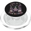 Alien Reader Orbit Portami ai tuoi lettori Alien Book Lover Reading PopSockets PopGrip per MagSafe