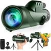Generic Telescopio monoculare 80x100 ad alta definizione con adattatore per | Adulti, bird watching, caccia alla fauna selvatica, escursionismo e campeggio, uso di viaggio