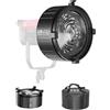 GVM Great Video Maker GVM F60 - Obiettivo di Fresnel con attacco Bowens per luce video a LED, illuminazione in uscita continua per fotografia in studio, aumento della luminosità del 450%-960%, compatibile con SD400B 500B