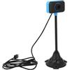 JOINPAYA Webcam USB 2.0 con Microfono, Flessibile, 0,3 Megapixel, Blu | Plastica, 640x480 a 30 Fps, per Laptop e Portatile, Video Chatting e Live Broadcast