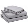 Intrecci Home Completo Lenzuola Matrimoniale, Set Lenzuola in Puro Cotone, Lenzuolo sopra 260x300cm + Lenzuolo sotto 180x200+30cm + 2 federe 52x82cm, Made in Italy, Elegante, Confortevole, Tinta Unita