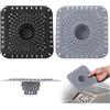 TENGWA 2 Pezzi Raccogli Capelli Doccia Larghezza 13 cm Filtro Doccia Capelli Silicone Filtro Capelli Doccia Adatto per Vasche da Bagno Lavandini e Cucine Previene Intasamenti Peli e Cattivi Odori