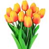 inheming 12 tulipani finti realistici al tatto, tulipani artificiali decorativi in lattice, fiori finti realistici