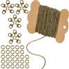 SUNNYCLUE 32.8 piede/10 m 3mm Catena A Maglie In Bronzo Set di Catene In Metlega Ferro Antico Tondo Twist Cable Links Kit con Anelli di Congiunzione In Ottone Lega Moschettone Fermagli per Gioielli Br
