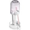 Roucerlin Portaspazzolino elettrico e regolare, con coperchio per tazza, 3 scomparti per spazzolino da denti e dentifricio, organizer per spazzolino da bagno, pettine piccolo (viola)