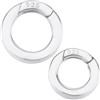 SUNNYCLUE 1 Scatola 2 Pezzi Anello A Molla chisSusura A Molla Rotonda 925 Fermagli per Braccialetti in Argento Sterling Collane Piccoli Morsetti Moschettoni Clip A Scatto Anelli Ad O per La Creaz