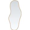 vidaXL Specchio da Parete Dorato 60x25 cm
