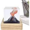 Generic Volcano Eruption Lamp - Volcano Glow LED Nightlight, USB Powered Cube | Nightlight | Volca illuminata - nessun ornamento per sala studio, soggiorno, bagno, ingresso, camera dei bambini