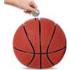 BORDEAG Salvadanaio Da Basket, 15*14 cm, Rosso, Idea Regalo, Decorazione Domestica