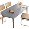 Morbuy Tovaglia Rettangolare con Bordo Elastico, Copritavolo Rettangolare con Elastico Tovaglie Esterno Antimacchia per Giardino, Picnic e Feste (Grigio scuro,80x140cm)