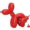 NAFEIMILUN Statua Di Cane A Forma Di Palloncino Decorazione Da Tavolo Per Soggiorno Mobiletto Del Vino Decorazione Per La Casa Vetrina Artigianato In Resina 22 * 10 * 17.5cm Rosso