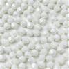 YUEXIGO 400 perline bicono in vetro bicono sfaccettato per la creazione di gioielli, distanziatori biconici sfaccettati per bracciali, orecchini, collane, artigianato fai da te (bianco)