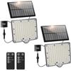 Macchiatto Lampade solari per esterni, con sensore di movimento, IP67, impermeabili, da giardino, con 3 modalità e 1800 mAh, per giardino, terrazza, sentiero, balcone, marciapiede, yard (confezione da