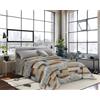INTRECCI Piumino Una Piazza e Mezza, 220x260cm, Piumino Ecologico, Caldo, Invernale, 410 g/m², Anallergico e Antiacaro, Made in Italy, Lavabile in Lavatrice, Soffice, Morbido. Fantasia: Modern