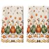 Generic Set di 2 asciugamani da cucina con oche, fantasiosi strofinacci rustici in microfibra arancione autunnale, ad asciugatura rapida, per cucinare, lavare i piatti, regalo per uso quotidiano, 40,6 x 61 cm
