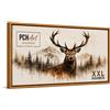 PCH[art] Cornice XXL con giunti ombreggiati, 90 x 130 cm, caramello | Cornice XXL per cornici e quadri, in legno MDF, con accessori di montaggio, senza vetro e pannello posteriore